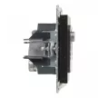 Legrand SUNO 721468 TV-R-SAT aljzat, IP20, fekete, süllyesztett