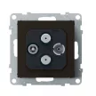 Legrand SUNO 721470 TV-Rádió-SAT-SAT, IP20, fekete, süllyesztett