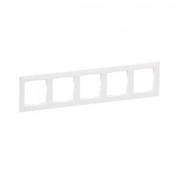   Legrand SUNO 721505 5-ös fehér keret, vízszintes és függőleges elhelyezéssel, IP20