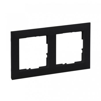   Legrand SUNO 721522 2-es fekete keret, vízszintes és függőleges elhelyezéssel, IP20
