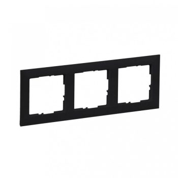   Legrand SUNO 721523 3-as fekete keret, vízszintes és függőleges elhelyezéssel, IP20