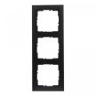 Legrand SUNO 721523 3-as fekete keret, vízszintes és függőleges elhelyezéssel, IP20