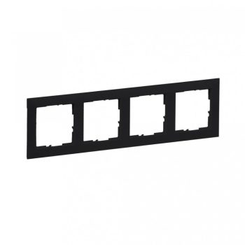   Legrand SUNO 721524 4-es fekete keret, vízszintes és függőleges elhelyezéssel, IP20