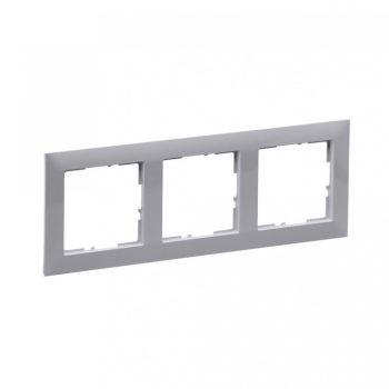   Legrand SUNO 721543 3-as szürke keret, vízszintes és függőleges elhelyezéssel, IP20