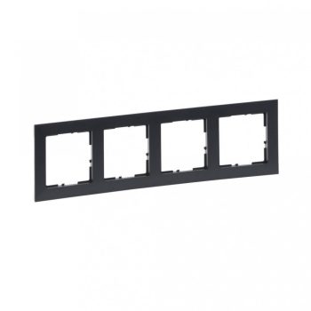   Legrand SUNO 721554 4-es sötét szürke keret, vízszintes és függőleges elhelyezéssel, IP20