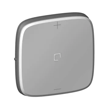   Legrand 752092A Valena Allure 3 vezetékes nyomógombos fényerőszabályzó burkolat, alumínium (Legrand 752092A)