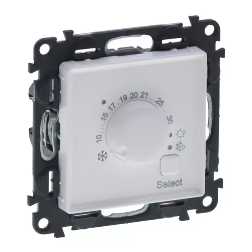 Legrand Valena Life 752133 szobatermosztát, IP21, fehér, süllyesztett