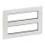 Legrand 752146 Valena Life 2x4x2 modulos keret, vízszintes fehér ( Legrand 752146 )