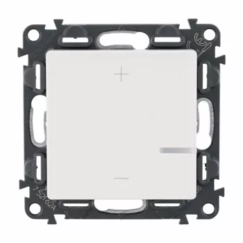 Legrand Valena Life 752162A nyomógombos fényerőszabályzó, 2 vezetékes 125W, 10 A, IP20, fehér