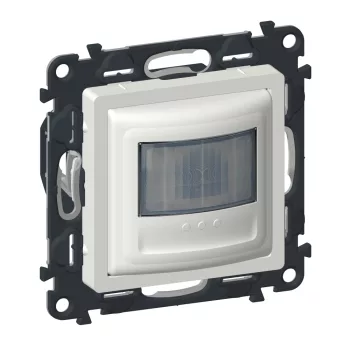   Legrand 752172A Valena Life mozgásérzékelős (PIR) kapcsoló, 2-150 W (LED max. 100 W), 2 vezetékes, beépített nyomóval, fehér (Legrand 752172A)