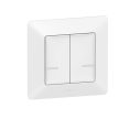 Legrand Netatmo 752187 Vezeték nélküli kapcsoló - kettős egypólusú Valena Life Netatmo fehér ( 752187 )