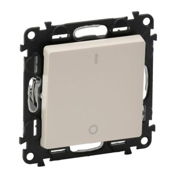   Legrand Valena Life 752202 kétpólusú kapcsoló (102), elefántcsont burkolattal keret nélkül, süllyesztett 16A 250V (Legrand 752202)