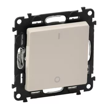 Legrand Valena Life 752202 kétpólusú kapcsoló (102), 10 A, IP20, elefántcsont, süllyesztett