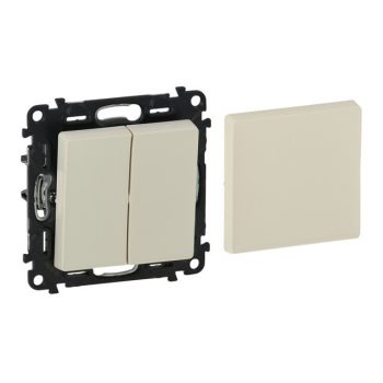   Legrand Valena Life 752221 multifunkciós kapcsoló, elefántcsont burkolattal keret nélkül, süllyesztett 10A 250V (Legrand 752221)