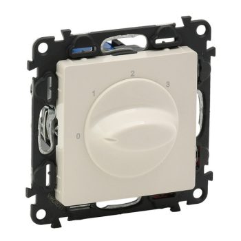   Legrand Valena Life 752232 fokozatkapcsoló (0, 1, 2, 3), elefántcsont burkolattal keret nélkül, süllyesztett 10A 250V (Legrand 752232)