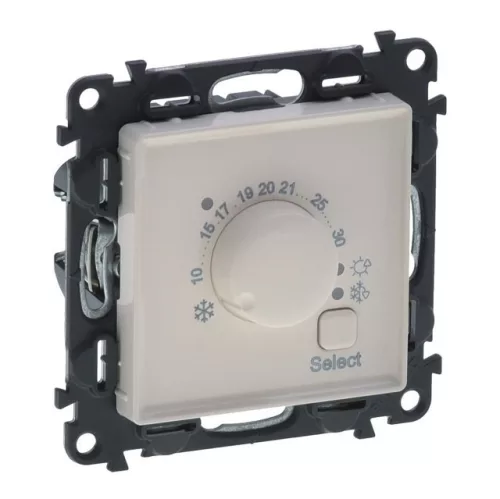 Legrand Valena Life 752233 szobatermosztát, IP21, elefántcsont, süllyesztett