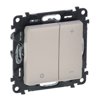   Legrand Valena Life 752262 nyomógombos fényerőszabályzó, 2 vezetékes - minden lámpatípushoz, elefántcsont burkolattal keret nélkül, süllyesztett 10A 250V (Legrand 752262)