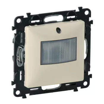   Legrand Valena Life 752270 mozgásérzékelős kapcsoló beépített nyomógombbal, 3 vezetékes, elefántcsont burkolattal keret nélkül, süllyesztett 10A 250V (Legrand 752270)