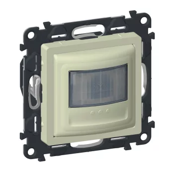   Legrand 752272A Valena Life mozgásérzékelős (PIR) kapcsoló, 2-150 W (LED max. 100 W), 2 vezetékes, beépített nyomóval, elefántcsont (Legrand 752272A)