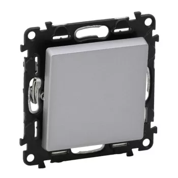 Legrand Valena Life 752306 váltókapcsoló (106), 10 A, IP20, alumínium, süllyesztett