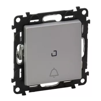 Legrand Valena Life 752316 váltóérintkezős nyomó (N106), 10 A, IP20, alumínium, süllyesztett
