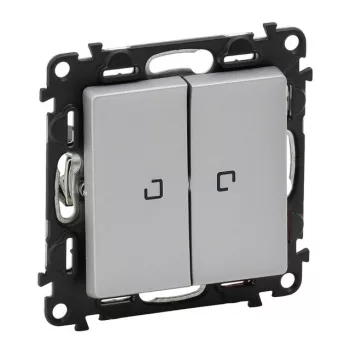 Legrand Valena Life 752328 csillárkapcsoló (105), 10 A, IP20, alumínium, süllyesztett