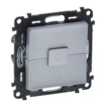 Legrand Valena Life 752329 redőnykapcsoló, 6 A, IP20, alumínium, süllyesztett