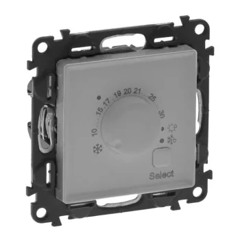Legrand Valena Life 752333 szobatermosztát, IP21, alumínium, süllyesztett