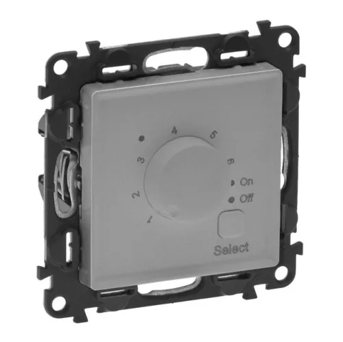 Legrand Valena Life 752334 szobatermosztát, IP40, alumínium, süllyesztett