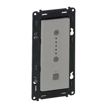   Legrand Valena Life 752363 nyomógombos fényerőszabályzó (dimmer 1000W) 3 vezetékes 50-1000VA 90-253V, aluminium burkolattal keret nélkül, süllyesztett 10A 250V (Legrand 752363)