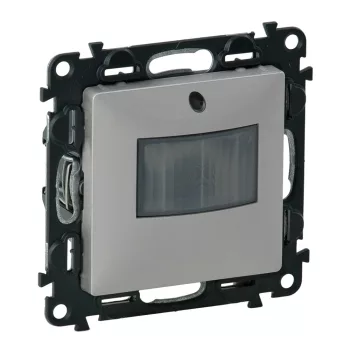   Legrand 752370A Valena Life mozgásérzékelős (PIR) kapcsoló, 2-150 W (LED max. 100 W), 2 vezetékes, alumínium (Legrand 752370A)