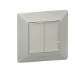 Legrand Netatmo 752387 Vezeték nélküli kapcsoló - kettős egypólusú Valena Life Netatmo alumínium ( 752387 )