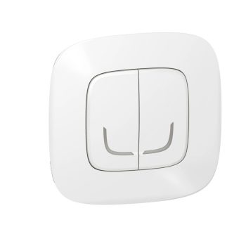   Legrand Netatmo 752588 Valena Allure okos csillárkapcsoló (végrehajtó), süllyesztett, díszítőkerettel szállítva, fehér színű, fázis-nulla megtáplálású, két külön kapcsolt fázis elmenővel, gatewayhez csatlakoztatható