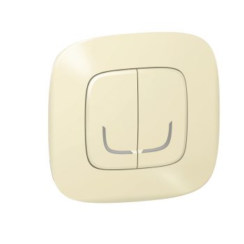   Legrand Netatmo 752688 Valena Allure okos csillárkapcsoló (végrehajtó), süllyesztett, díszítőkerettel szállítva, elefántcsont színű, fázis-nulla megtáplálású, két külön kapcsolt fázis elmenővel, gatewayhez csatlakoztatható