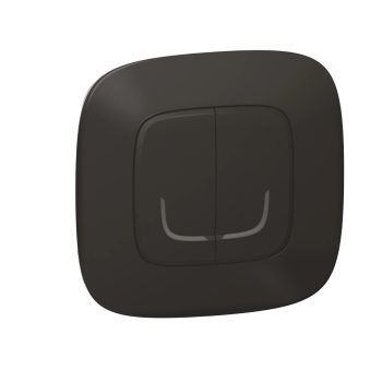   Legrand Netatmo 752888 Valena Allure okos csillárkapcsoló (végrehajtó), süllyesztett, díszítőkerettel szállítva, fekete színű, fázis-nulla megtáplálású, két külön kapcsolt fázis elmenővel, gatewayhez csatlakoztatható