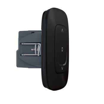  Legrand 752890A Valena Allure with Netatmo okos redőny/zsaluzia kapcsoló (végrehajtó), nulla (N) vezető bekötéssel, keret nélkül, fekete (Legrand 752890A)