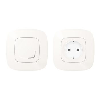   Legrand Netatmo 752954 Párosított szett: Vezérelhető csatlakozó aljzat - 1 intelligens csatlakozóaljzat + 1 vezeték nélküli kapcsoló Valena Allure Netatmo gyöngyház ( 752954 )