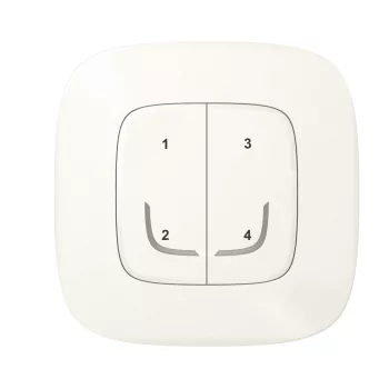 Legrand Valena Allure Netatmo 752968 szcenárió kapcsoló, IP40, gyöngyház, falon kívüli