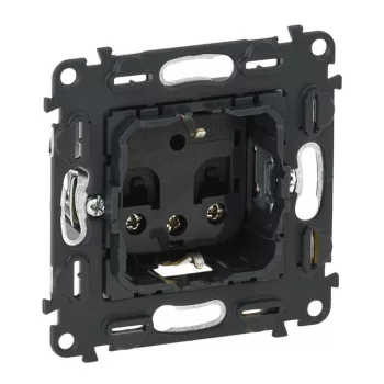   Legrand 753028 Valena InMatic 2P+F csatlakozóaljzat mechanizmus felújításokhoz, gyermekvédelemmel, csavaros vezetékbekötéssel, max. 6mm2 ( Legrand 753028 )