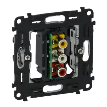 Legrand Valena InMatic 753075 RCA csatlakozóaljzat, IP40, süllyesztett