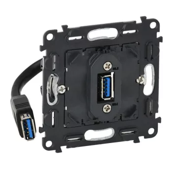   Legrand 753082 Valena InMatic elővezetékezett USB adatátviteli csatlakozóaljzat mechanizmus ( Legrand 753082 )