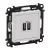 Legrand Valena Life 753112 USB töltőaljzat, 3 A, IP40, fehér, süllyesztett