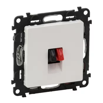 Legrand Valena Life 753172 hangszóróaljzat, IP20, fehér, süllyesztett