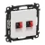 Legrand Valena Life 753178 hangszóróaljzat, IP20, fehér, süllyesztett
