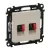 Legrand Valena Life 753278 hangszóróaljzat, IP20, elefántcsont, süllyesztett