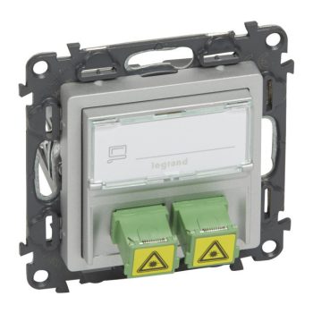   Legrand 753330 Valena Life SC/APC egymódusú optikai csatlakozóaljzat alumínium ( Legrand 753330 )