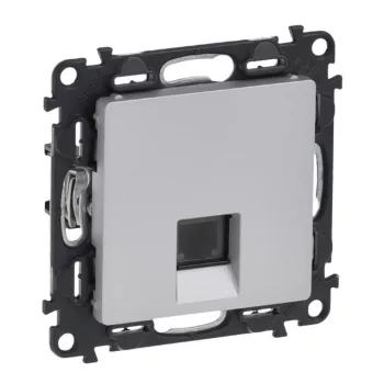 Legrand Valena Life 753338 RJ11 telefonaljzat, IP20, alumínium, süllyesztett
