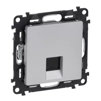   Legrand Valena life 753346 Informatikai csatlakozóaljzat 1xRJ45 Cat6 STP aluminium burkolattal keret nélkül (Legrand 753346)