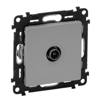 Legrand Valena Life 753360 TV aljzat, IP21, alumínium, süllyesztett