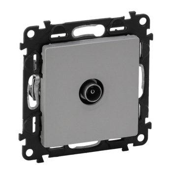   Legrand Valena Life 753361 átmenő TV csatlakozóaljzat 14 dB, aluminium burkolattal. keret nélkül, süllyesztett (Legrand 753361)